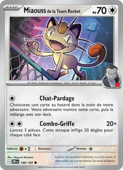 Miaouss de la Team Rocket 149/182 — Destined Rivals