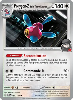 Porygon-Z de la Team Rocket 155/182 — Destined Rivals