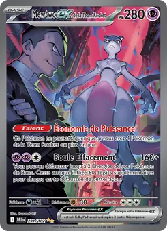 Mewtwo-ex de la Team Rocket 231/182 — Destined Rivals