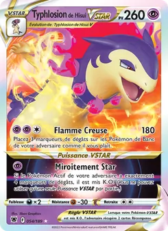 Typhlosion de Hisui VSTAR 054/189 — Astral Radiance / Astral Radiance Trainer Gallery
