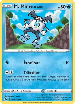 M. Mime de Galar 030/159 — Crown Zenith / Crown Zenith Galarian Gallery