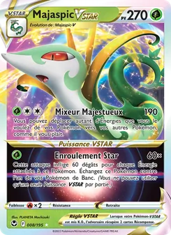 Majaspic VSTAR 008/195 — Silver Tempest / Silver Tempest Trainer Gallery
