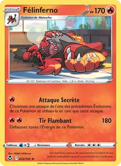 Félinferno 032/195 — Silver Tempest / Silver Tempest Trainer Gallery