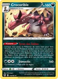 Crocorible 113/195 — Silver Tempest / Silver Tempest Trainer Gallery