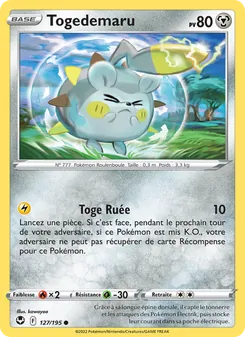 Togedemaru 127/195 — Silver Tempest / Silver Tempest Trainer Gallery
