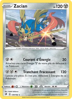 Zacian 139/192 — Rebel Clash