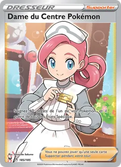 Dame du Centre Pokémon 185/185 — Vivid Voltage