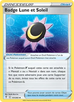 Badge Lune et Soleil 151/203 — Evolving Skies