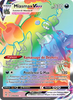 Miasmax VMAX 216/203 — Evolving Skies