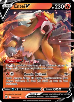 Entei V 022/172 — Brilliant Stars / Brilliant Stars Trainer Gallery