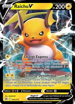 Raichu V 045/172 — Brilliant Stars / Brilliant Stars Trainer Gallery