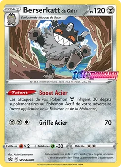 Berserkatt de Galar SWSH008 — SWSH Black Star Promos