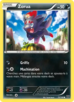 Zorua 72/146 — XY