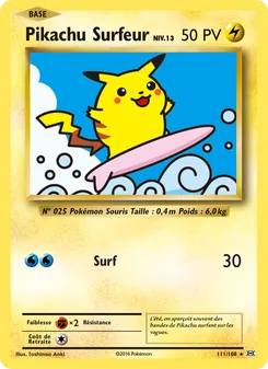 Pikachu Surfeur 111/108 — Evolutions
