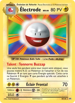 Électrode 40/108 — Evolutions
