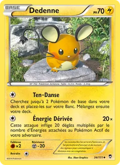 Dedenne 34/111 — Furious Fists